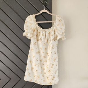 Reformation Robles Linen Mildred Mini Dress